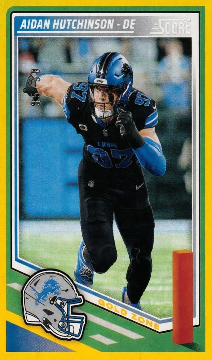 2025 Panini Score Football Gold Zone Aidan Hutchinson #41