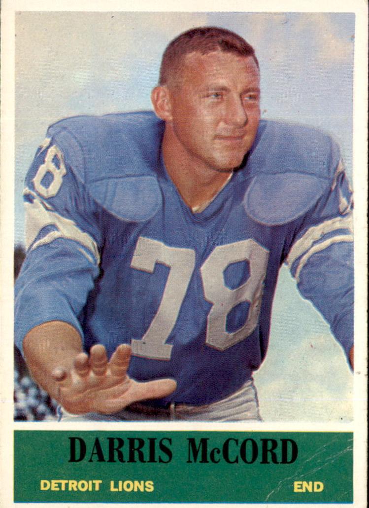 1964 Philadelphia Football Darris McCord #64