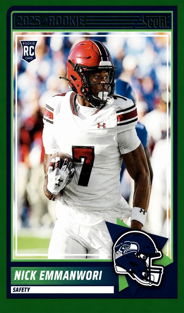 2025 Panini Score Football Green Nick Emmanwori #96