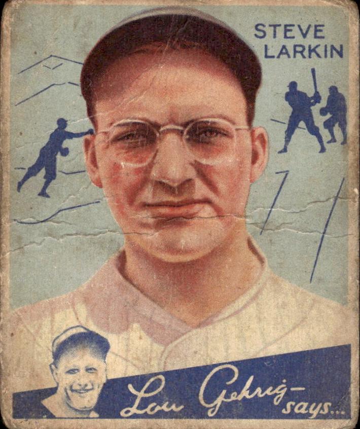 1934 R320 Goudey Baseball Steve Larkin #92