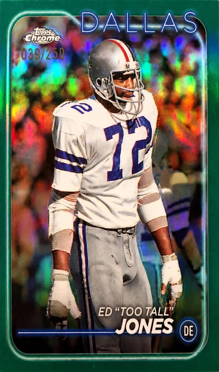 2024 Topps Chrome Football Teal Refractor Ed "Too Tall" Jones #49