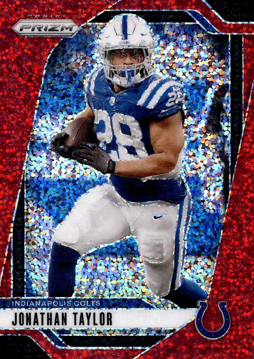 2024 Panini Prizm Football Red Sparkle Jonathan Taylor #121