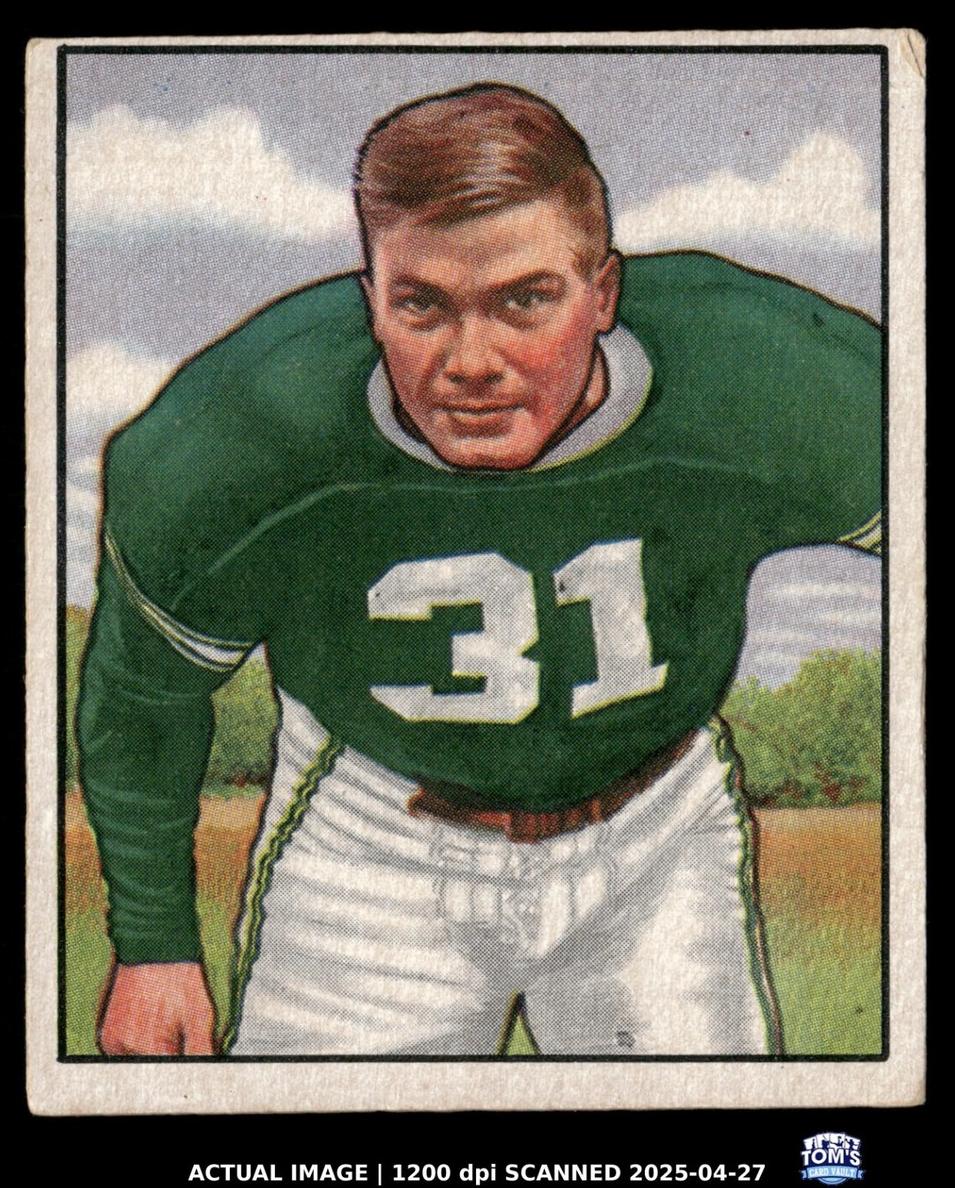 1950 Bowman Football Dick Barwegen #40