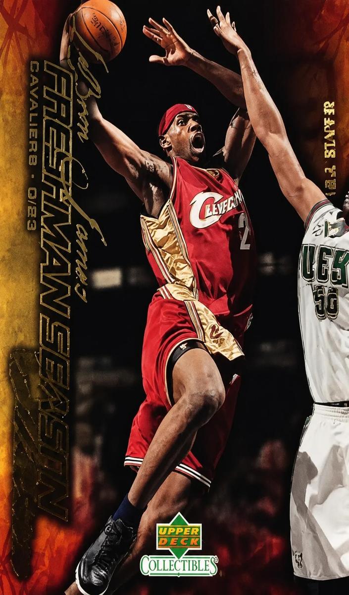 2004 Upper Deck Collectibles Lebron James Freshman Season Basketball LeBron James #79 PSA 9