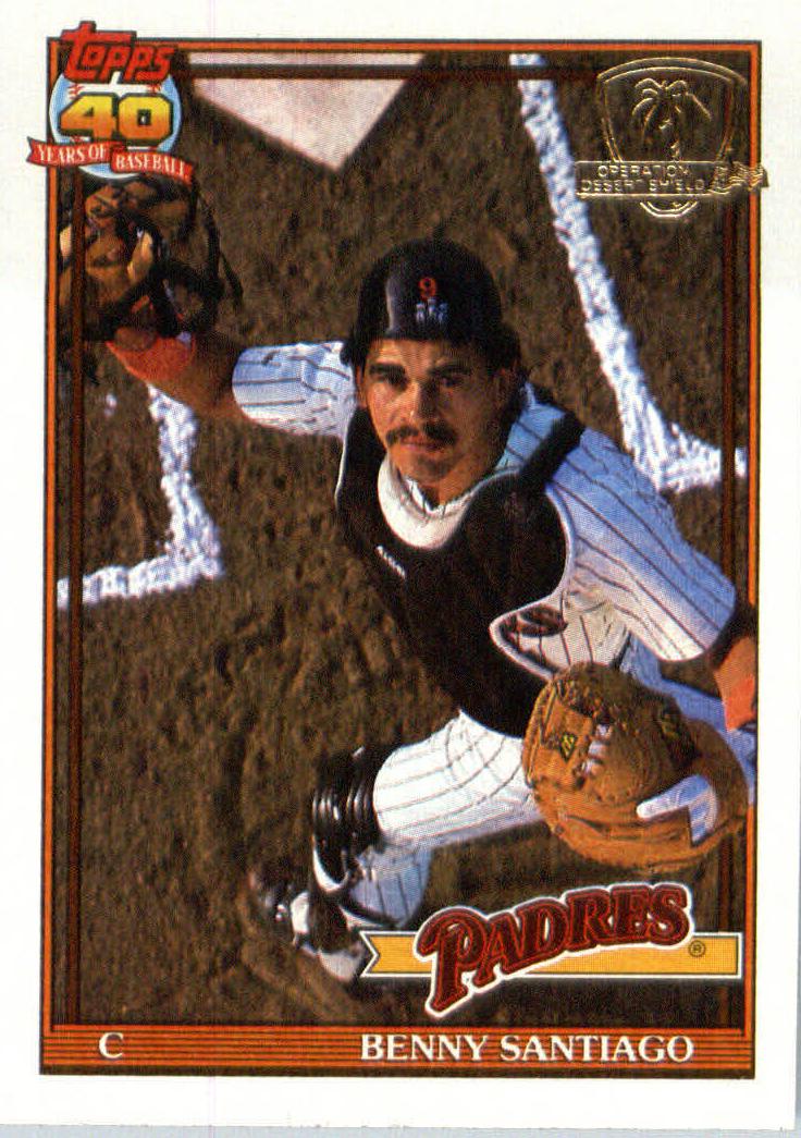 1991 Topps Baseball Benny Santiago #760