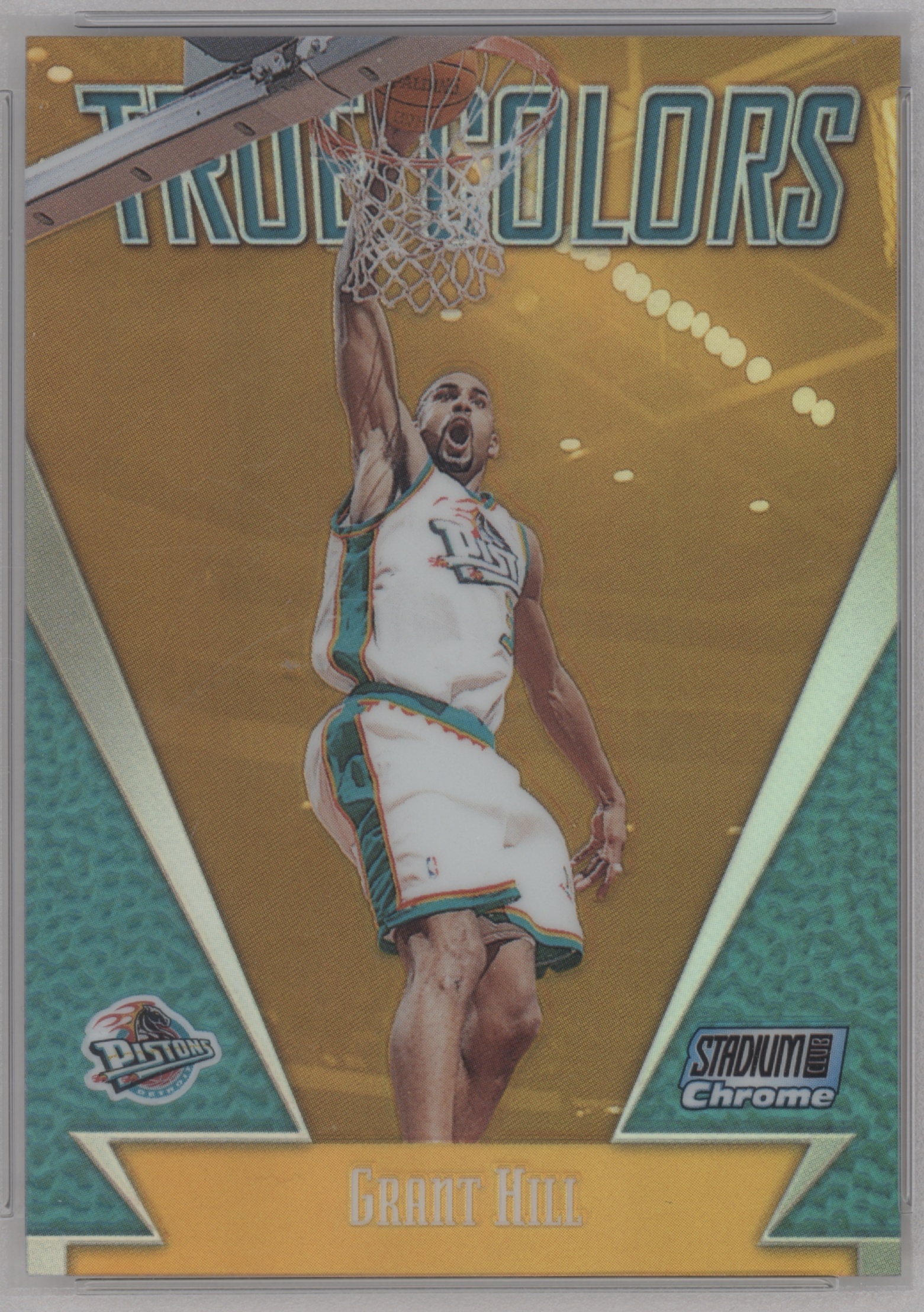 1999 Topps Stadium Club Chrome Basketball Refractor Grant Hill #TC7