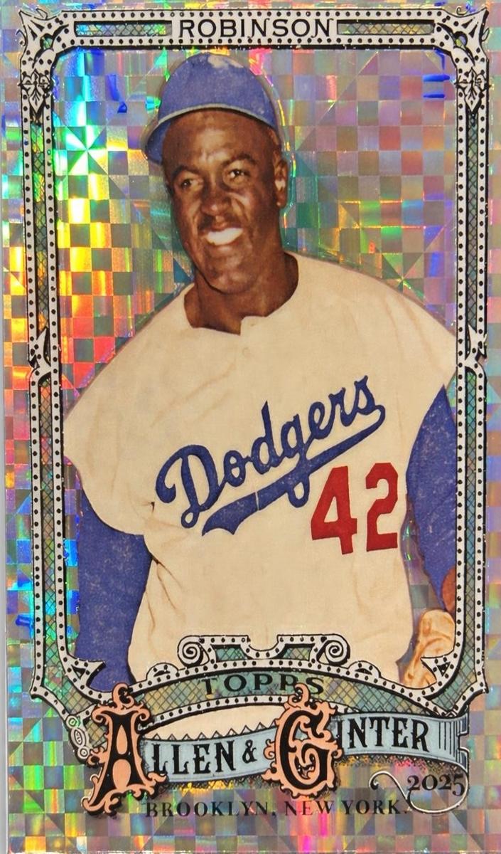2025 Topps Allen & Ginter Baseball X-Fractor Jackie Robinson #31