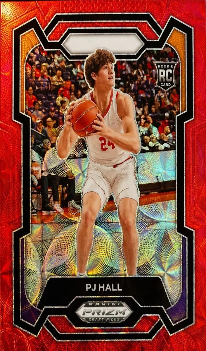 2024 Panini Prizm Draft Picks Basketball Red Scope PJ Hall #55