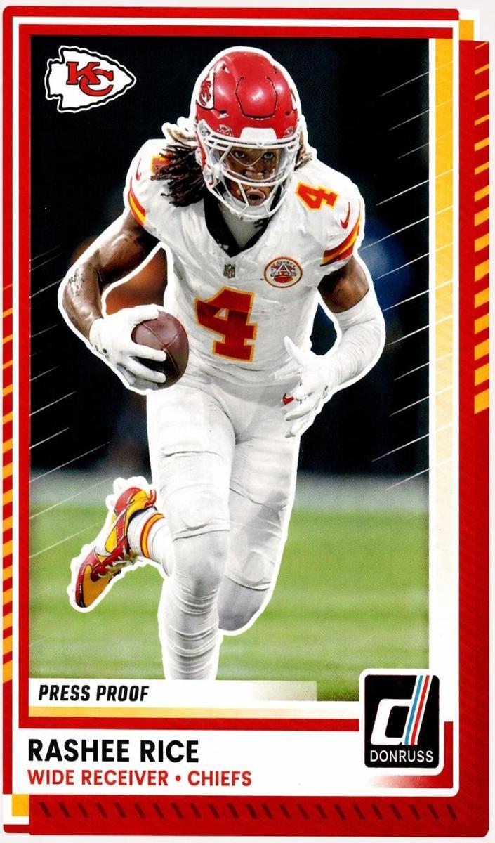 2025 Panini Donruss Football Press Proof Red Rashee Rice #270