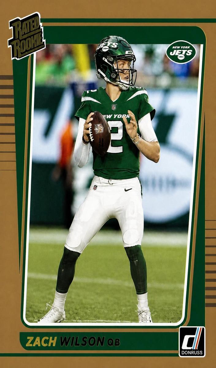 2021 Panini Donruss Football Zach Wilson #252 PSA 9