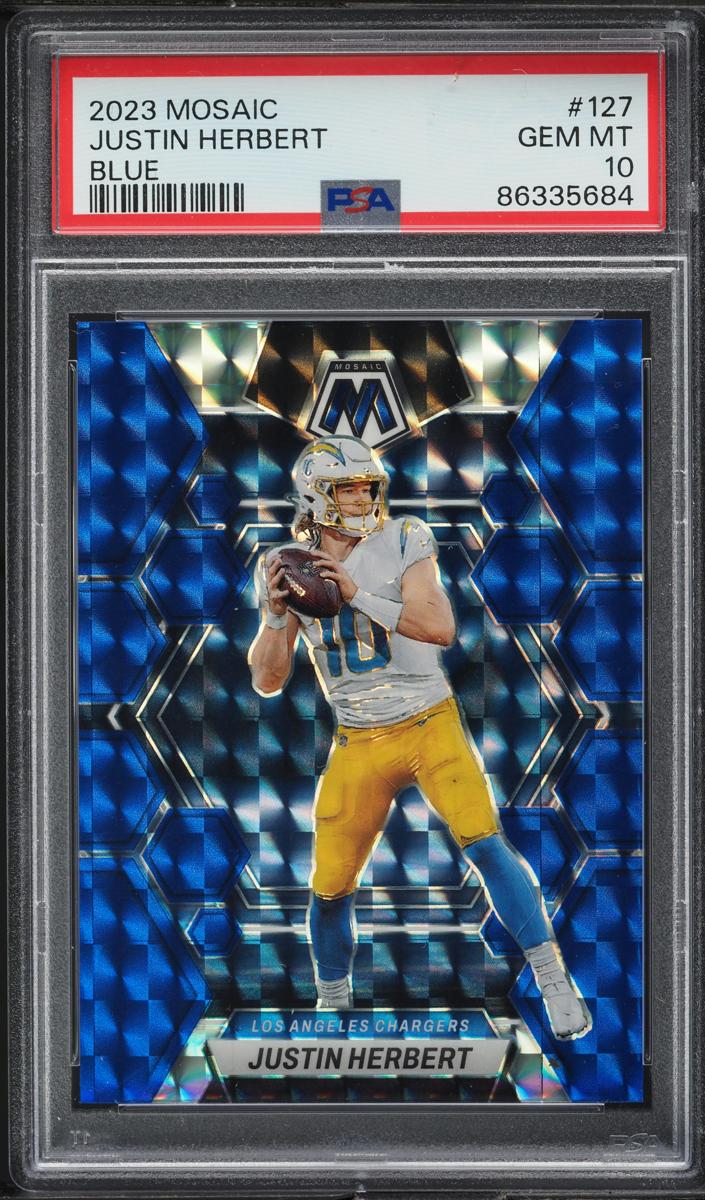 2023 Panini Mosaic Football Blue Justin Herbert #127