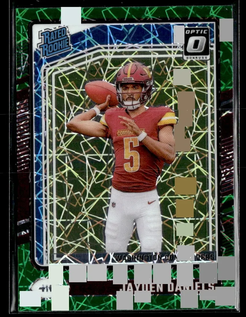 2024 Donruss Optic Football Green Velocity Jayden Daniels #248