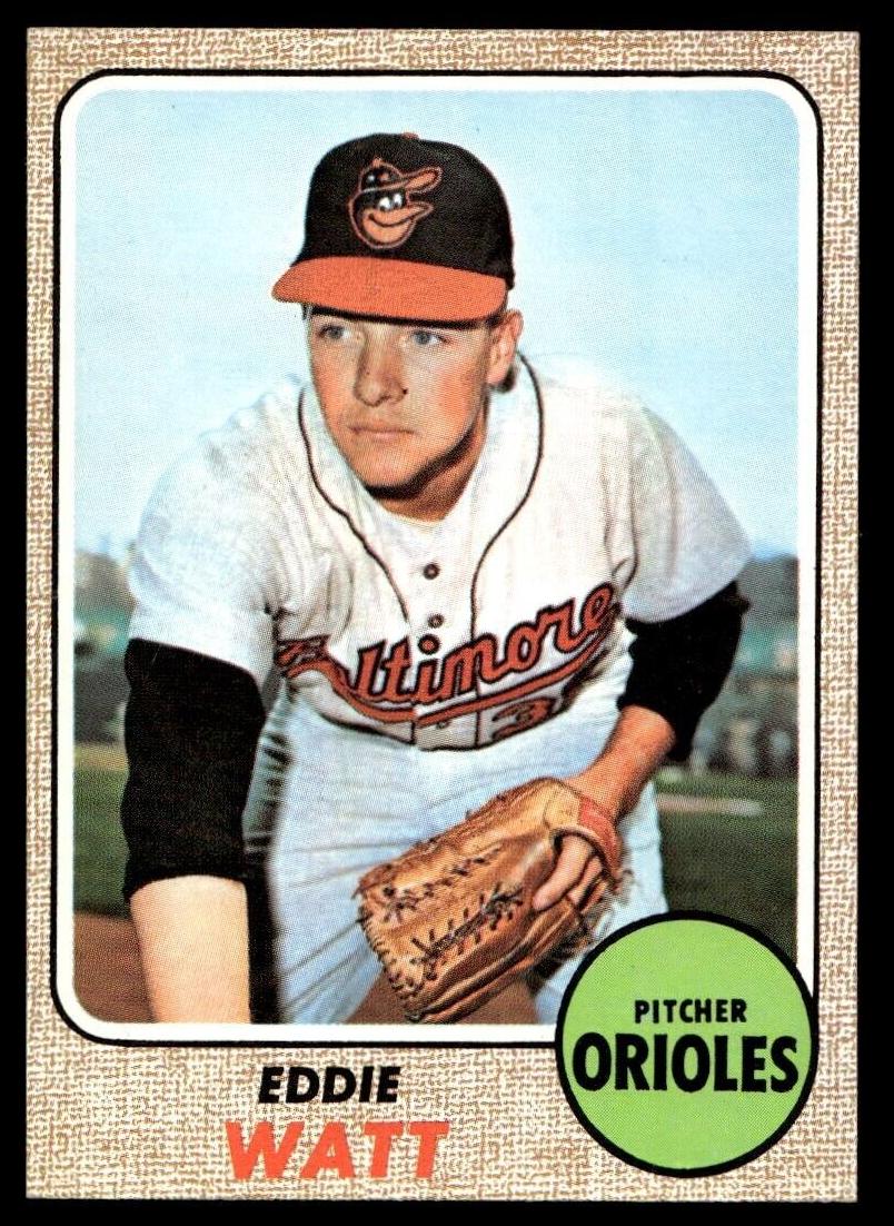 1968 Topps Baseball Eddie Watt #186