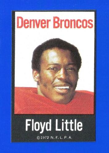 1972 NFLPA Iron Ons Football Floyd Little #NNO