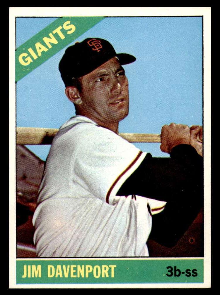 1966 Topps Baseball Jim Davenport #176 PSA 8