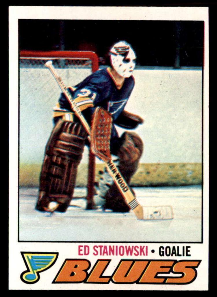 1977 Topps Hockey Ed Staniowski #54 PSA 9