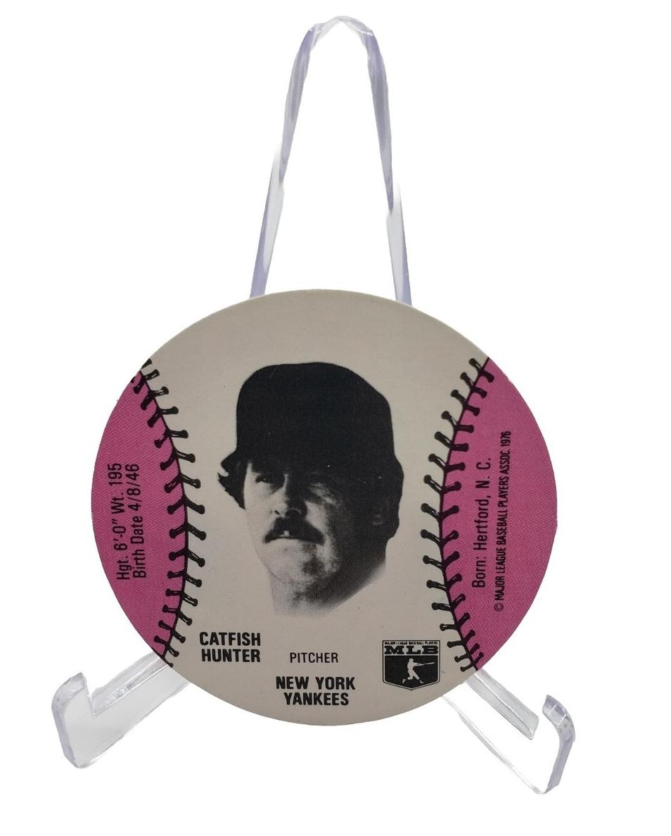 1977 Burger Chef Fun Meal Discs Baseball Catfish Hunter #NNO