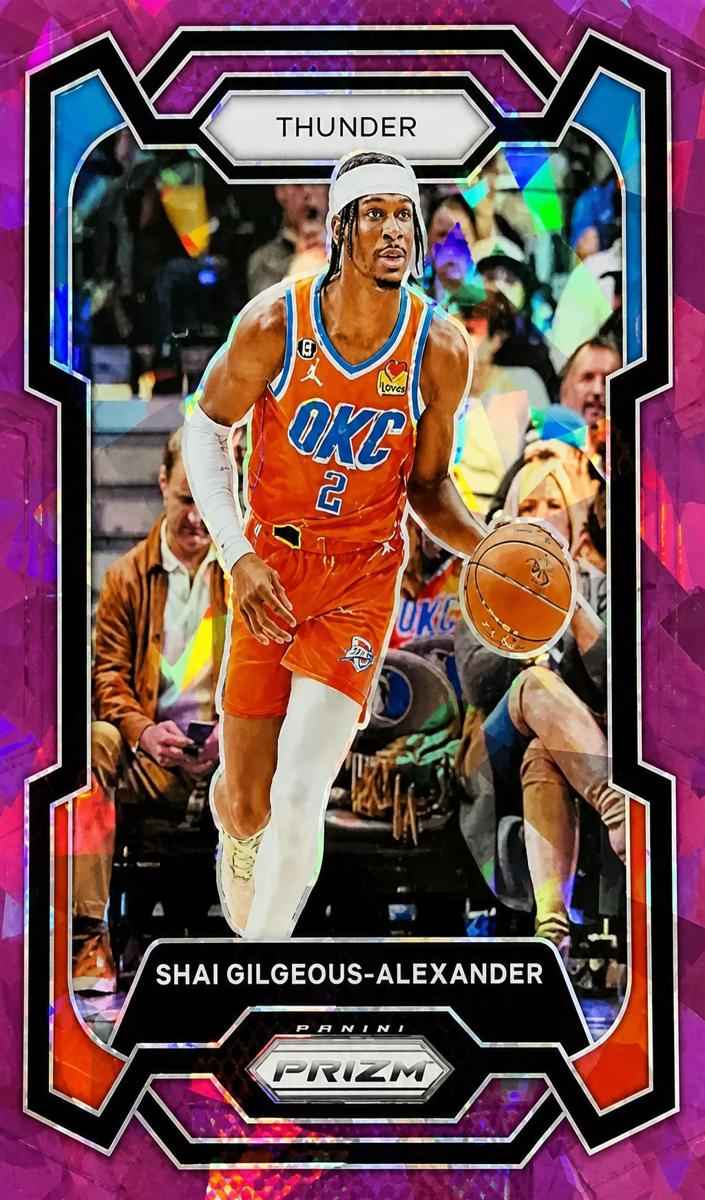 2023 Panini Prizm Basketball Purple Ice Shai Gilgeous-Alexander #85 PSA 10