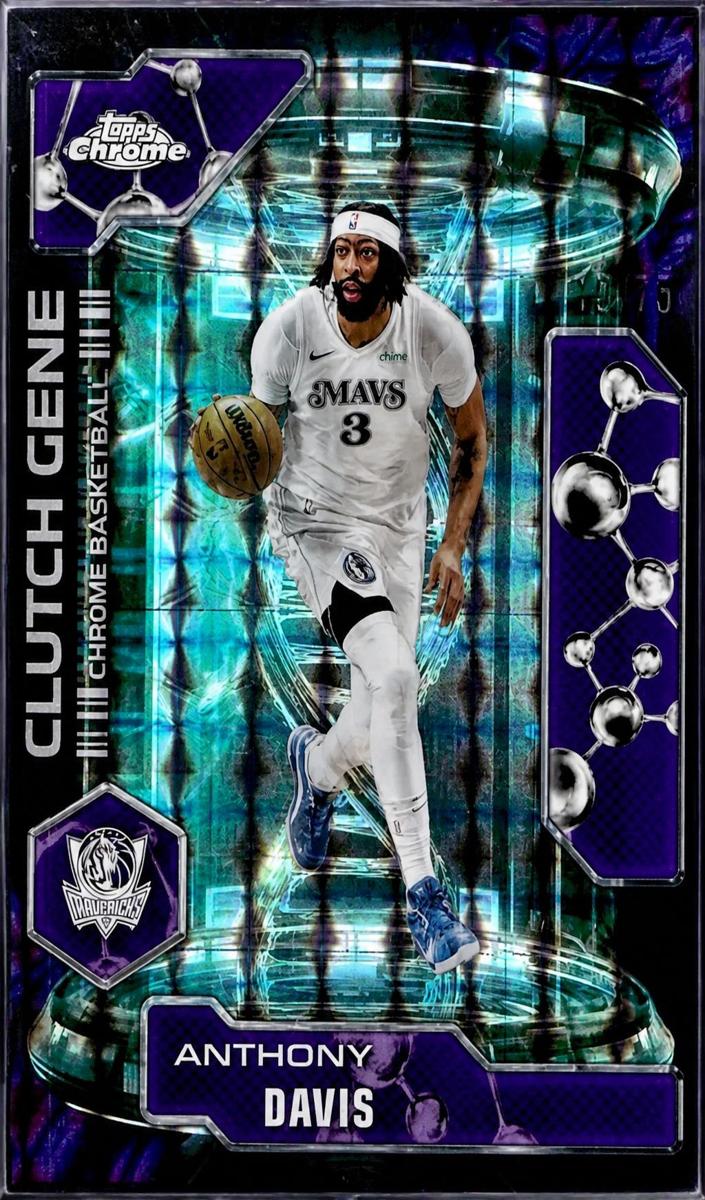 2025 Topps Chrome Basketball Geometric Purple Refractor Anthony Davis #CG-8