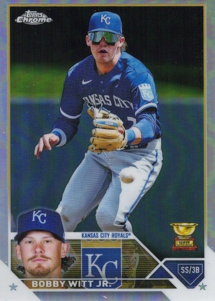 2023 Topps Chrome Baseball Gold Bobby Witt Jr. #176