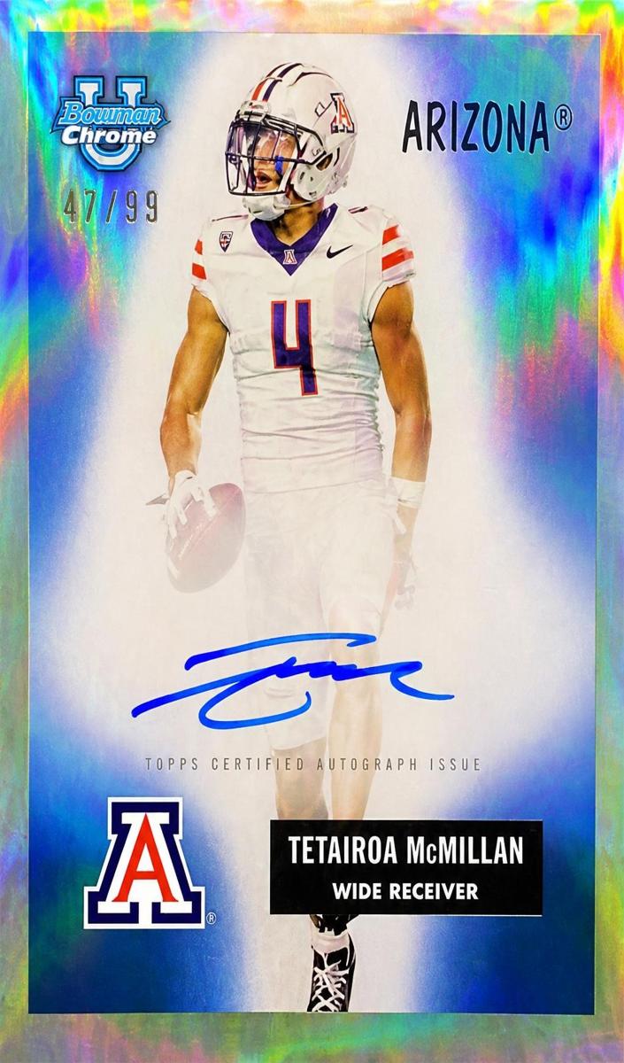 2024 Bowman Chrome University Football Tetairoa McMillan #55BV-TMC
