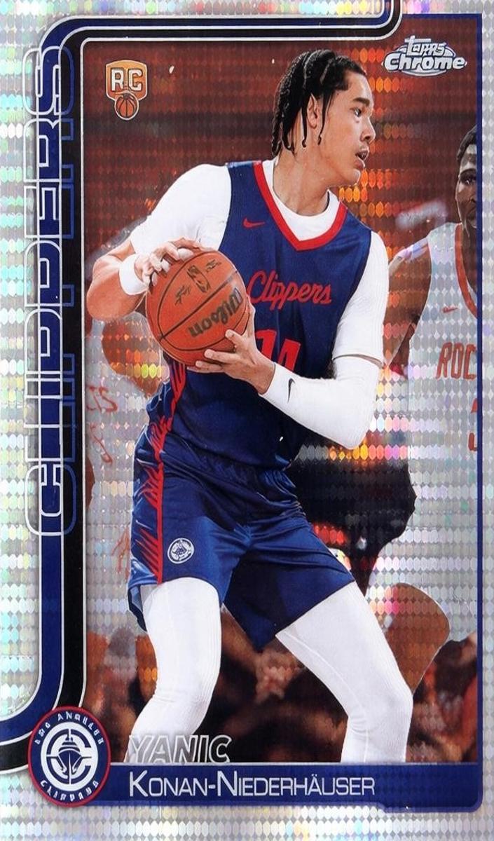2025 Topps Chrome Basketball Pulsar Refractor Yanic Konan-Niederhauser #280