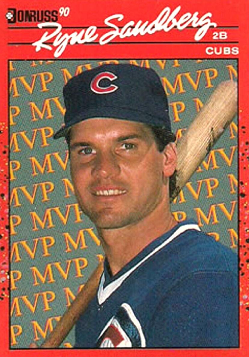 1990 Donruss Baseball Ryne Sandberg #BC-10 PSA 9