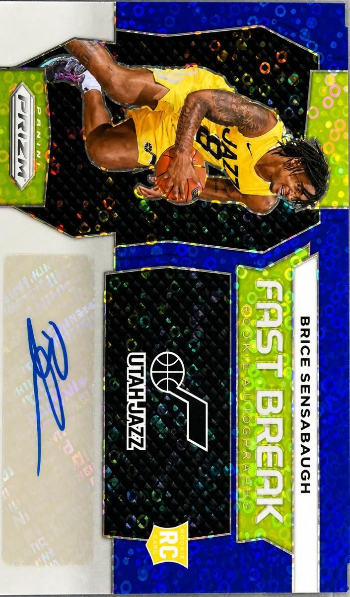 2023 Panini Prizm Basketball Blue Brice Sensabaugh #FBR-SENS PSA 9