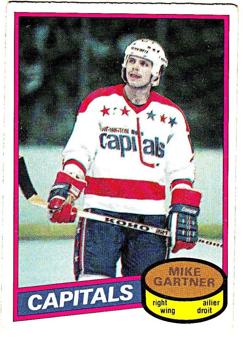 1980 O-Pee-Chee Hockey Mike Gartner #195 PSA 7.5