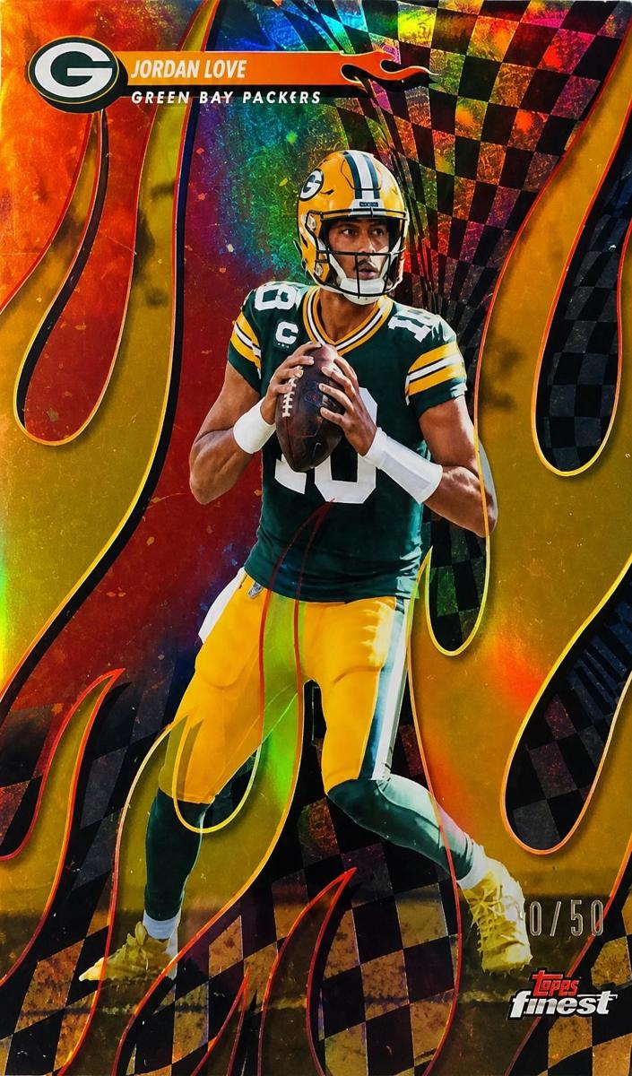 2025 Topps Finest Football Gold Refractor Jordan Love #T-17