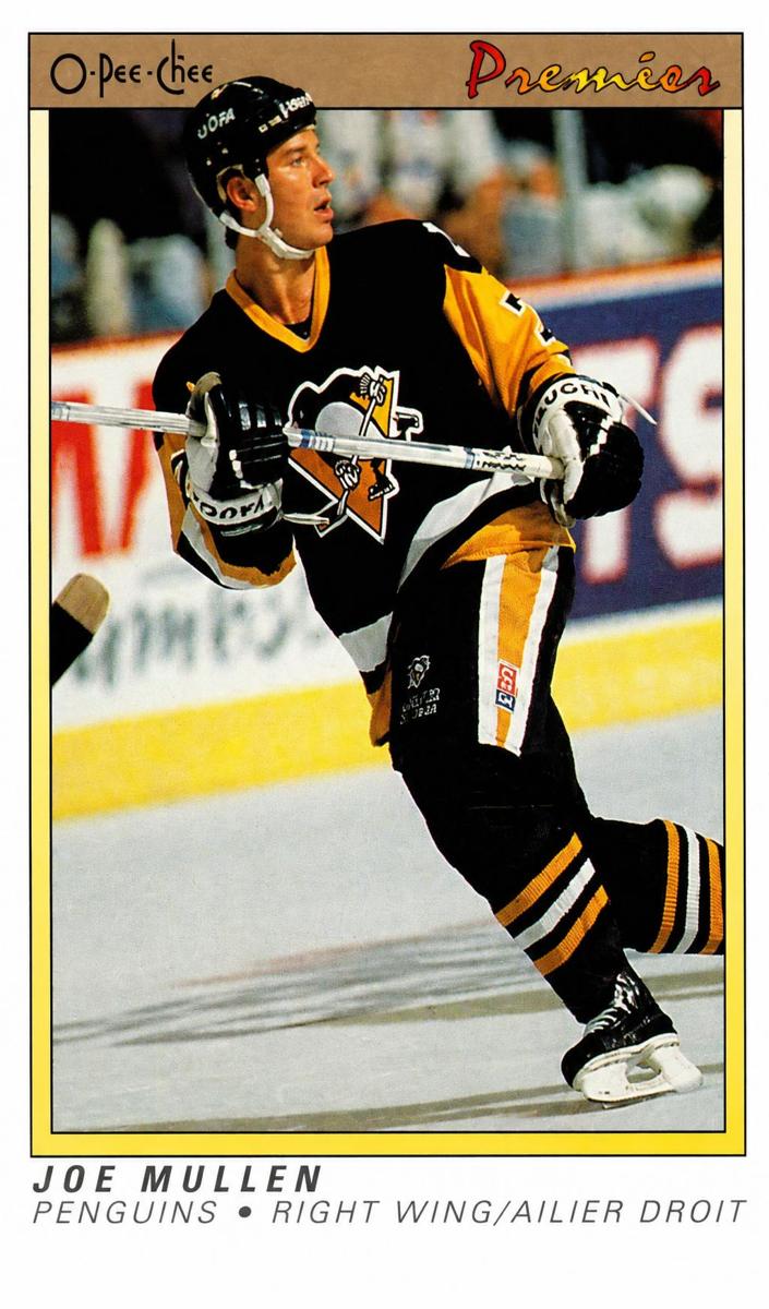 1990 O-Pee-Chee Premier Hockey Joe Mullen #77 PSA 9