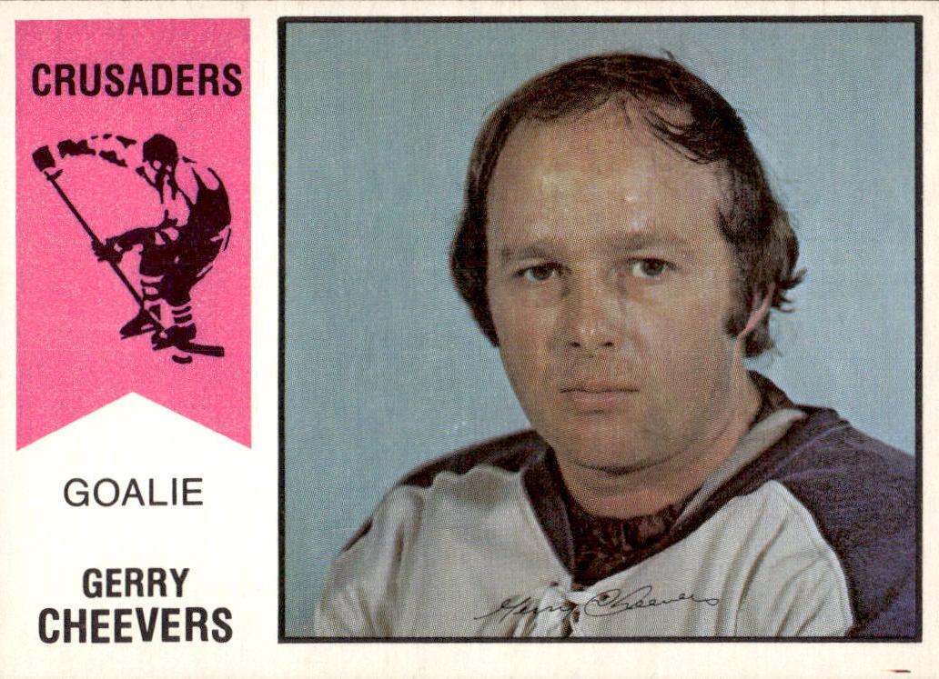1974 O-Pee-Chee WHA Hockey Gerry Cheevers #30 PSA 8