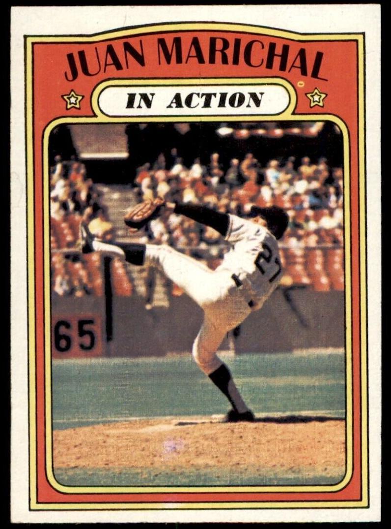 1972 Topps Baseball In Action Juan Marichal #568
