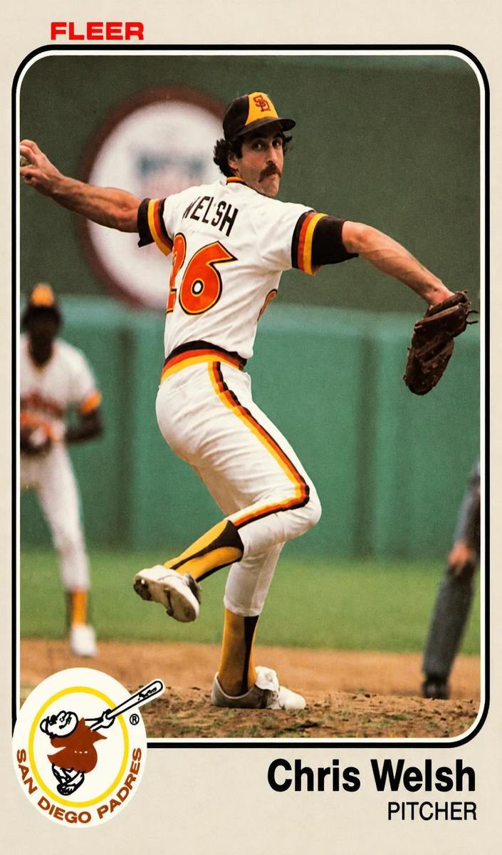 1983 Fleer Baseball Chris Welsh #374