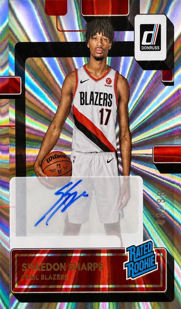 2022 Panini Donruss Basketball Holo Laser Shaedon Sharpe #207 PSA 10
