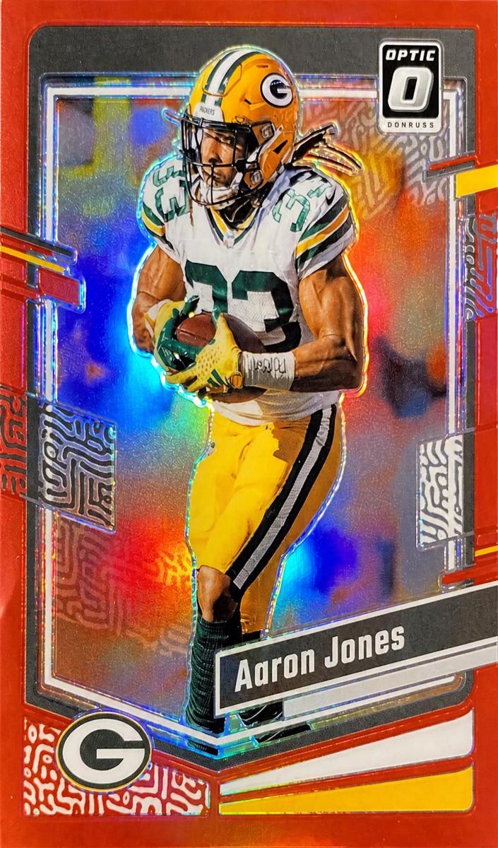 2023 Donruss Optic Football Red Aaron Jones #63