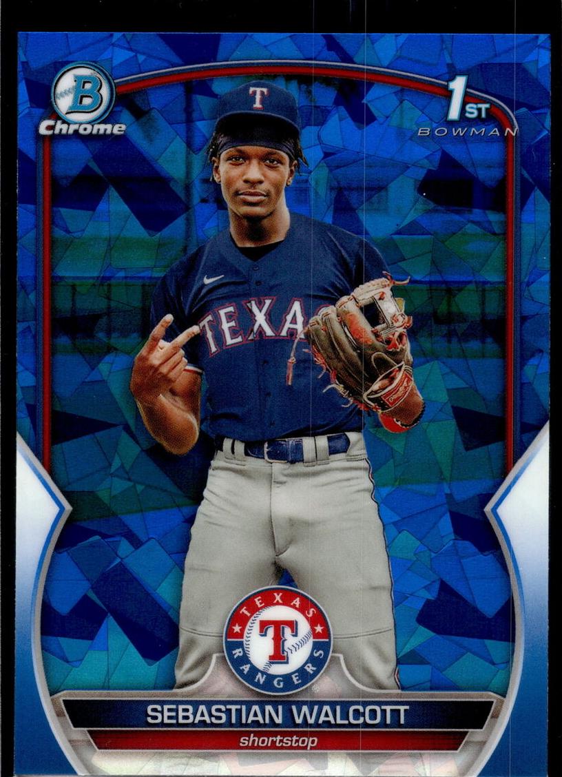 2023 Bowman Chrome Sapphire Baseball Sebastian Walcott #BCP-189