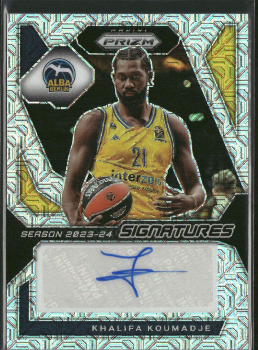 2023 Panini Prizm Turkish Airlines EuroLeague Basketball Mojo Khalifa Koumadje #SI-KOU