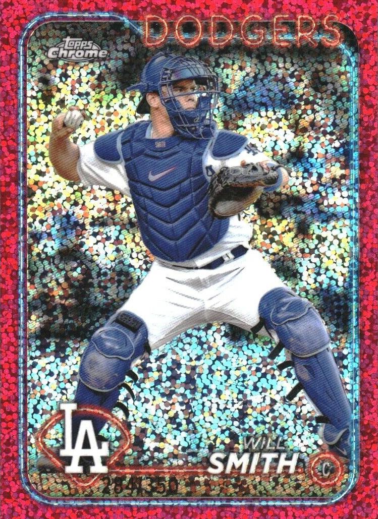 2024 Topps Chrome Baseball Magenta Speckle Will Smith #293 PSA 10