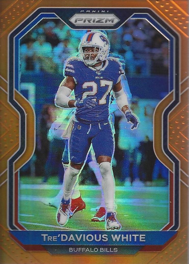 2020 Panini Prizm Football Orange Prizm Tre'Davious White #7 PSA 9