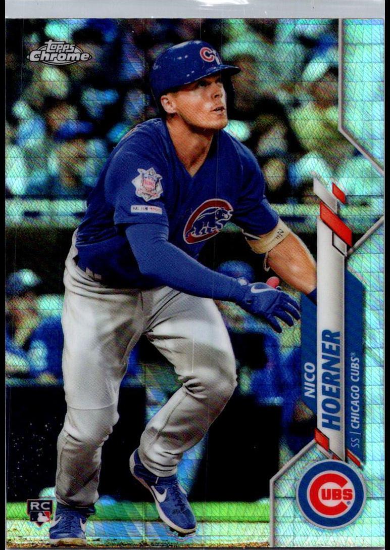 2020 Topps Chrome Baseball Prism Refractor Nico Hoerner #161