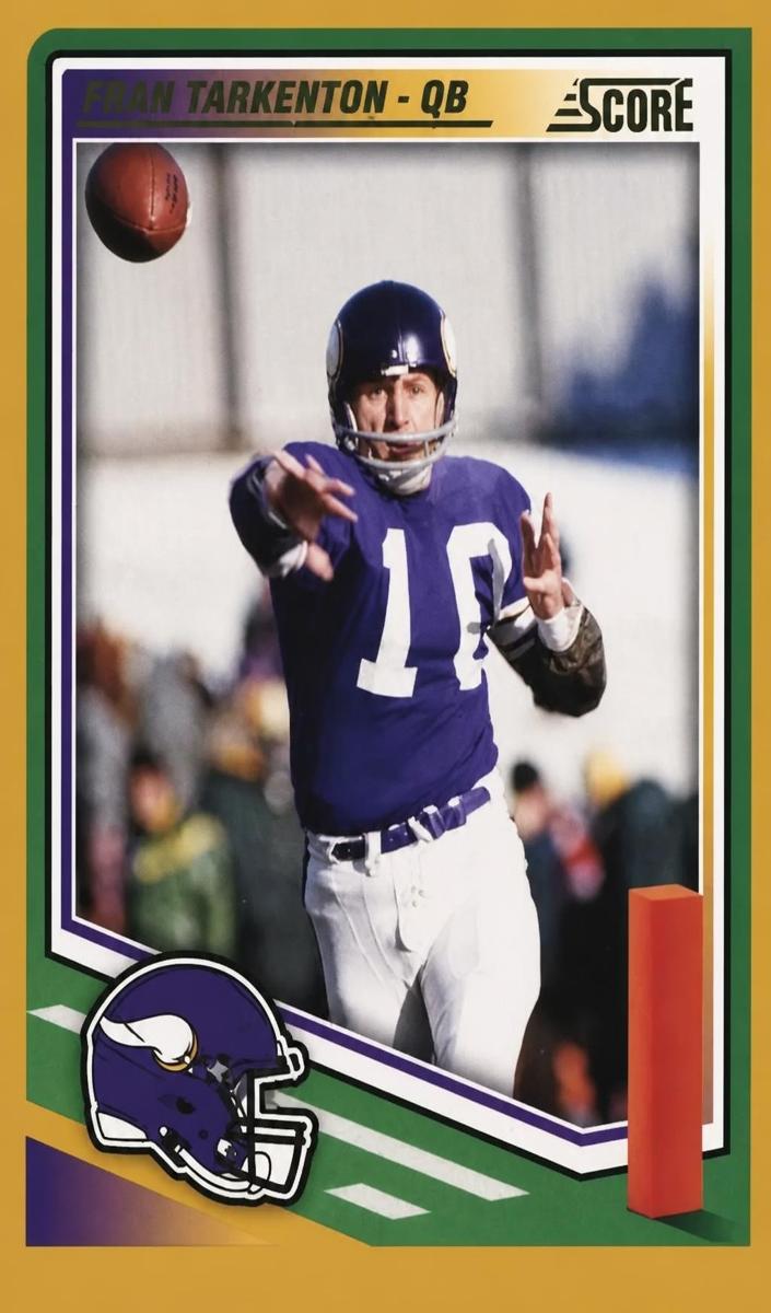 2025 Panini Score Football Gold Fran Tarkenton #98