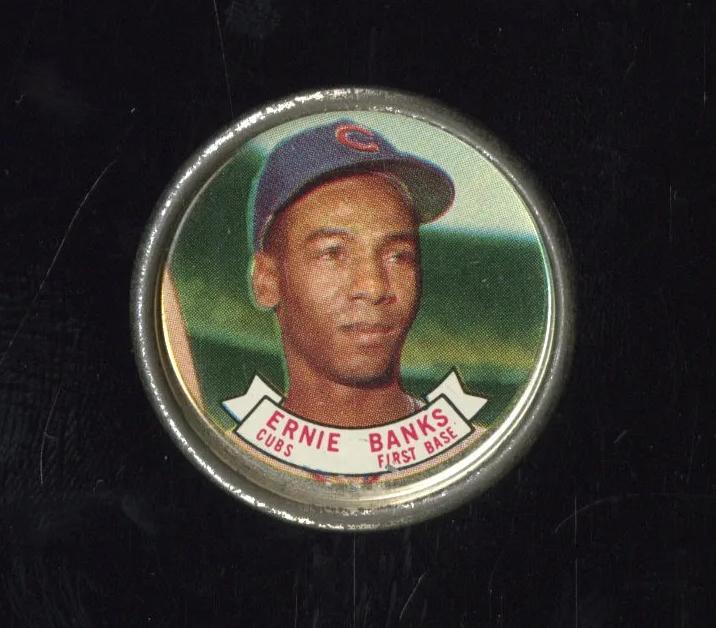 1964 Topps Coins Baseball Ernie Banks #42 PSA 8