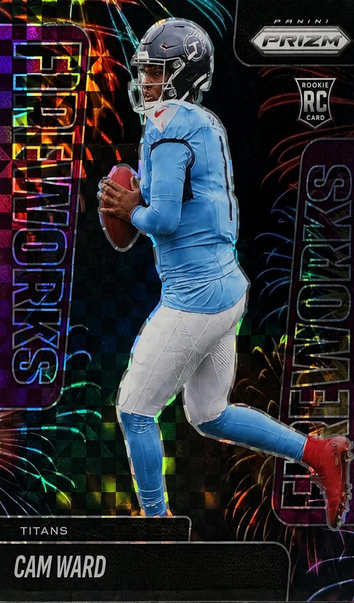 2025 Panini Prizm Football Purple Power Cam Ward #1