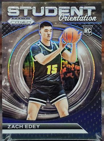 2024 Panini Prizm Draft Picks Basketball Silver Zach Edey #15