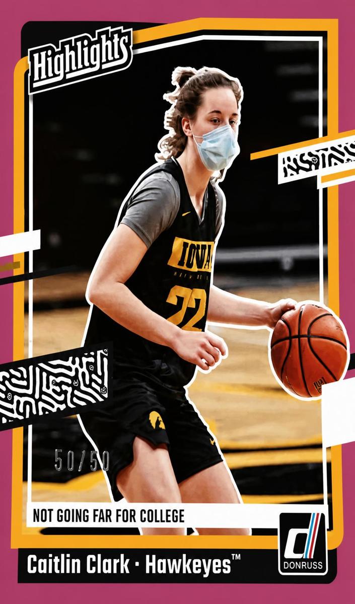 2024 Panini Caitlin Clark Collection Basketball Pink Caitlin Clark #H5