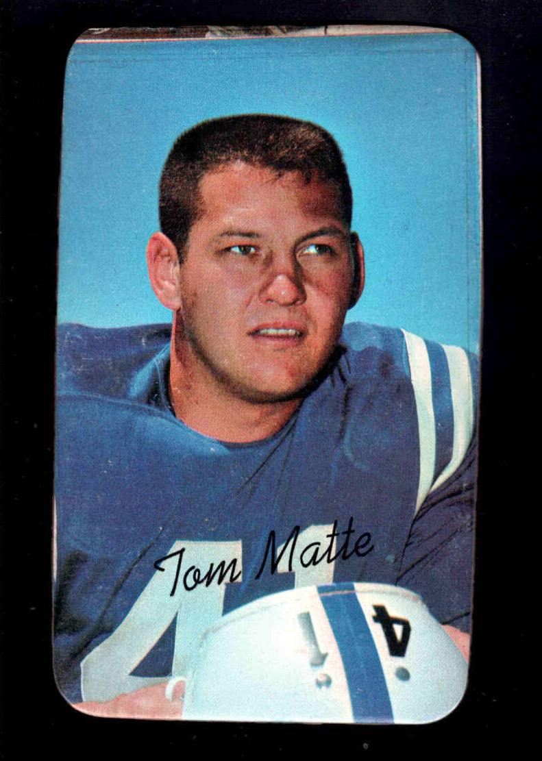 1970 Topps Super Football Tom Matte #21