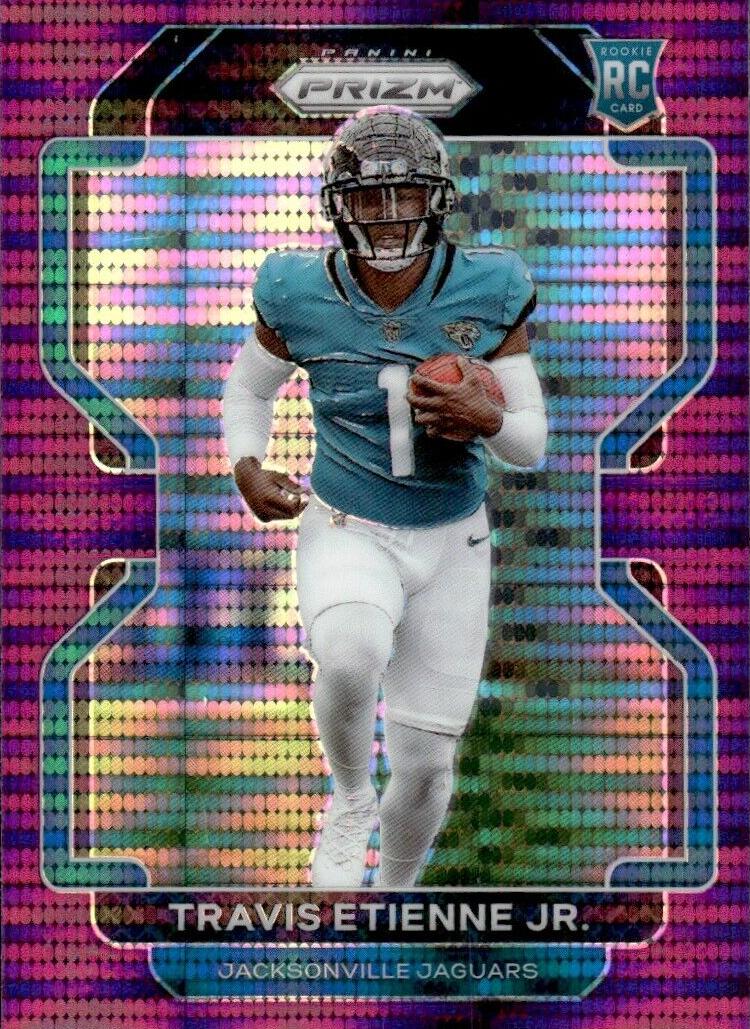 2021 Panini Prizm Football Pink Travis Etienne Jr. #344 PSA 9
