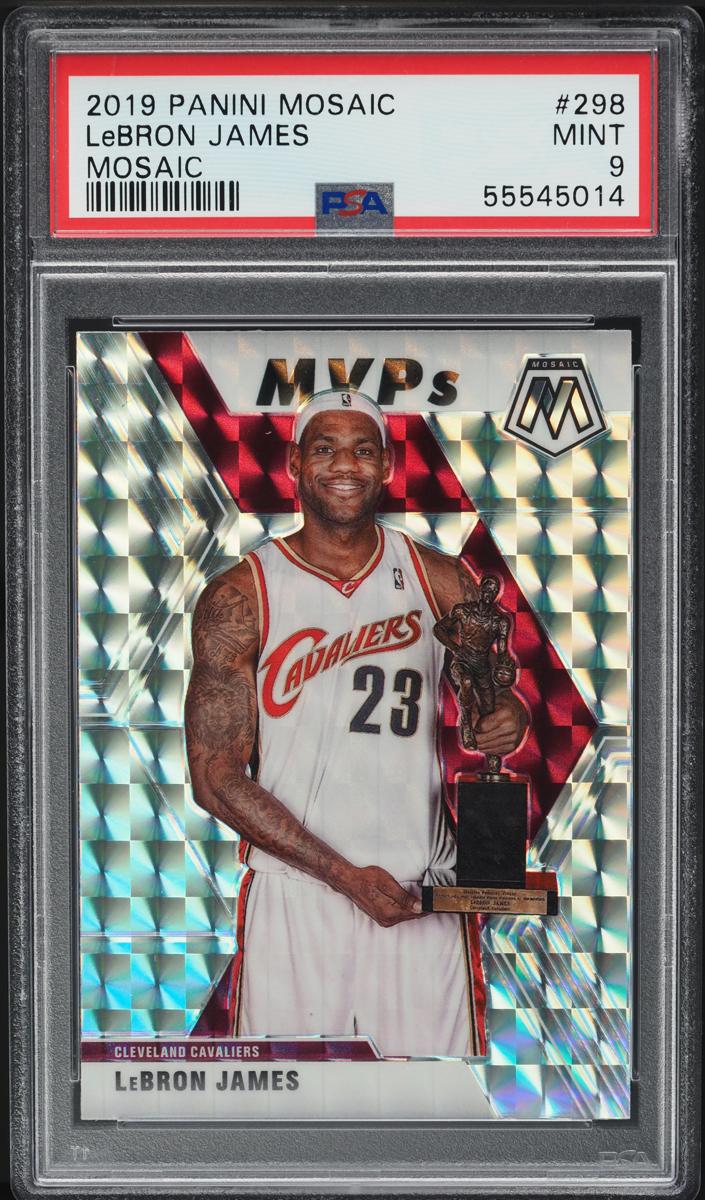 2019 Panini Mosaic Basketball Mosaic LeBron James #298 PSA 10