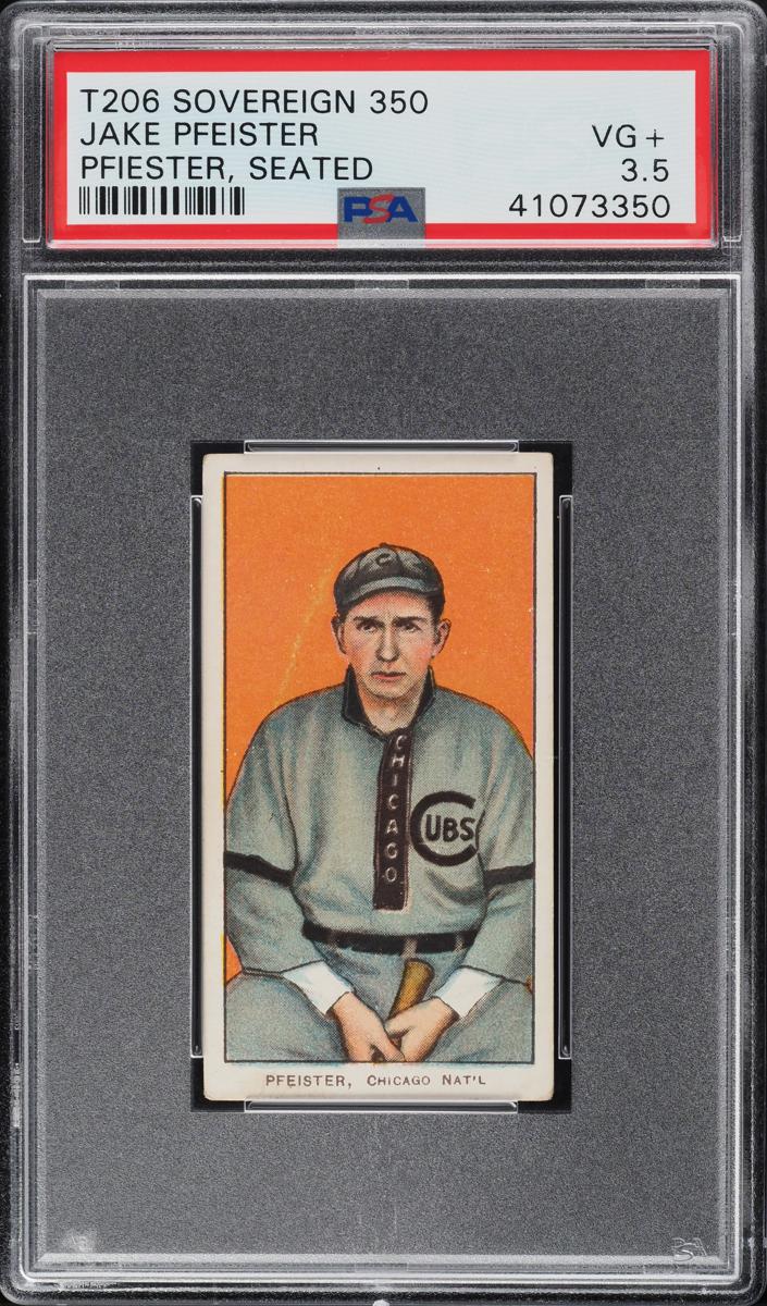 1909-11 T206 Baseball Seated Jake Pfeister #NNO